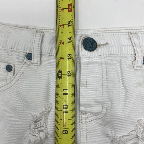 One Teaspoon White Distressed Skirt 26 - Picture 10 of 11